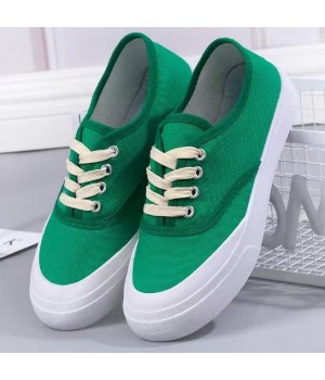 fashion ladies shoes in china lace-up women canvas shoes